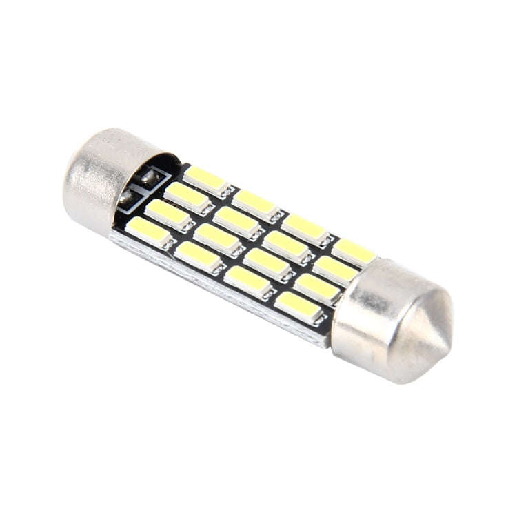 2 PCS 2W 100 LM 6000K 36MM Bicuspid Port Car Dome Lamp LED Reading Light with 16 SMD-4014 LED Lam...