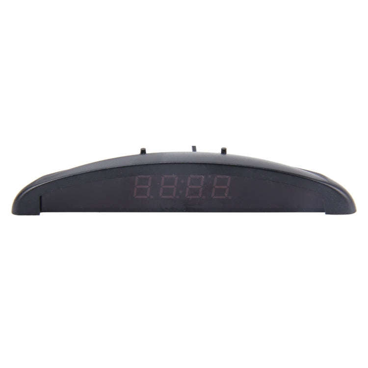 2 in 1 Car LED Digital Display Thermometer Clock(Red)