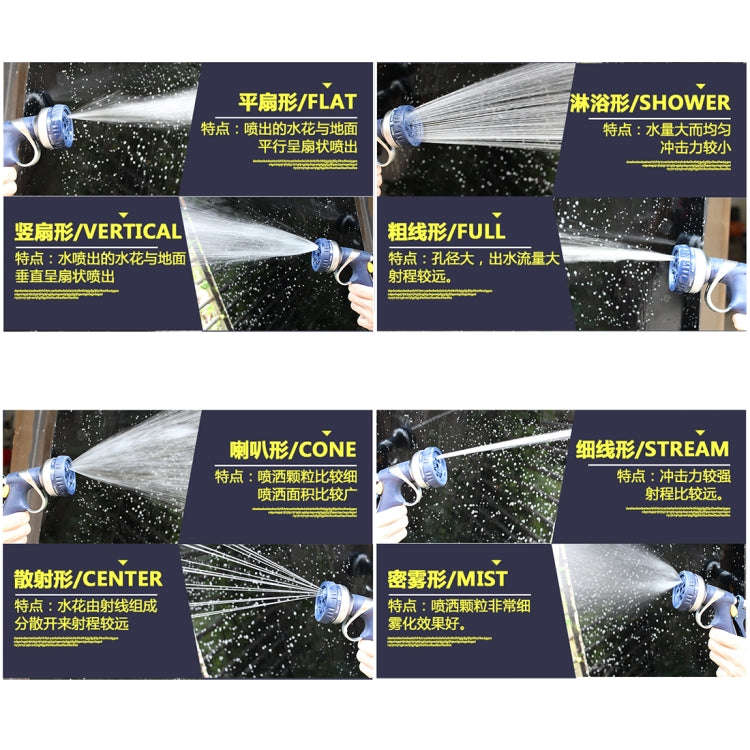8 Function Garden Water Gun Multi-functional Spray Gun Gardening Spray Gun Watering Guns Adjustab...