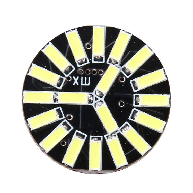 2 PCS 1156/BA15S 1W 50 LM 6000K Car AutoTurn Light with 19 SMD-4014 LED Lamps, DC 12V(White Light)