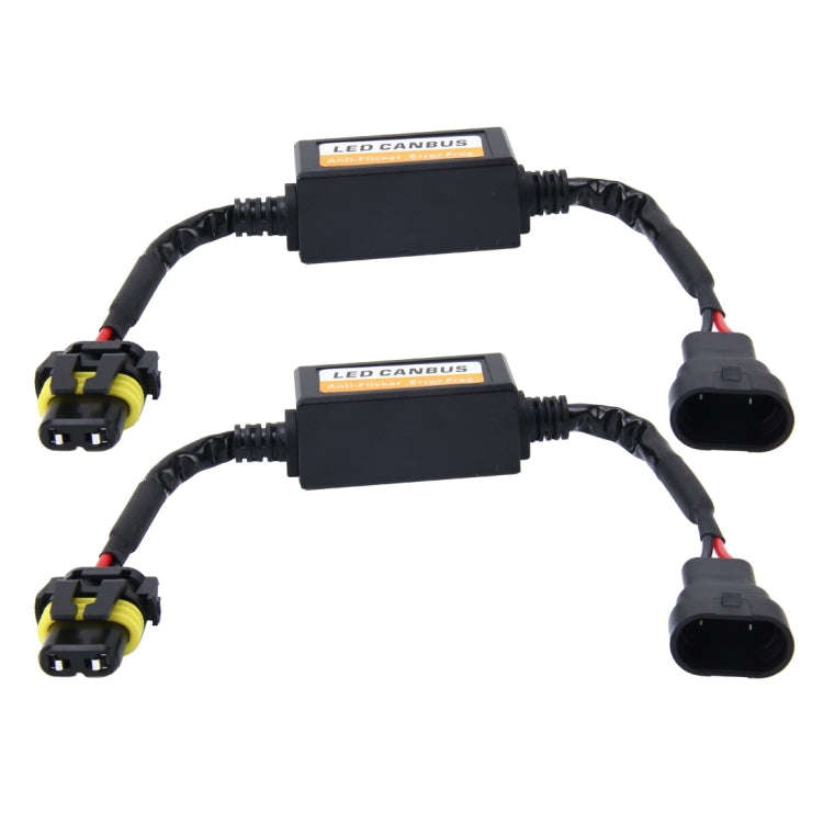 2 PCS 9005/9006/9012 Car Auto LED Headlight Canbus Warning Error-free Decoder Adapter for DC 9-36...