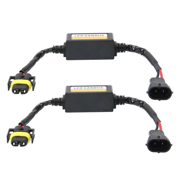 2 PCS H11/H8/H9/H16/5202 Car Auto LED Headlight Canbus Warning Error-free Decoder Adapter for DC ...