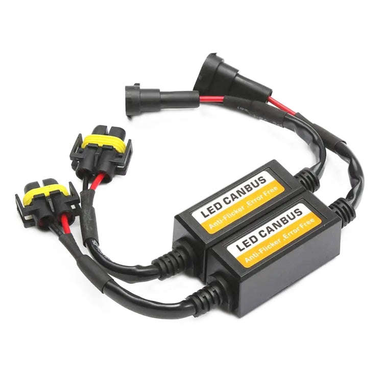 2 PCS H11/H8/H9/H16/5202 Car Auto LED Headlight Canbus Warning Error-free Decoder Adapter for DC ...