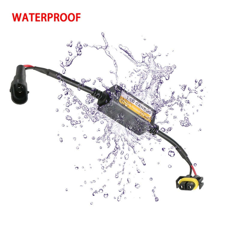 2 PCS H11/H8/H9/H16/5202 Car Auto LED Headlight Canbus Warning Error-free Decoder Adapter for DC ...