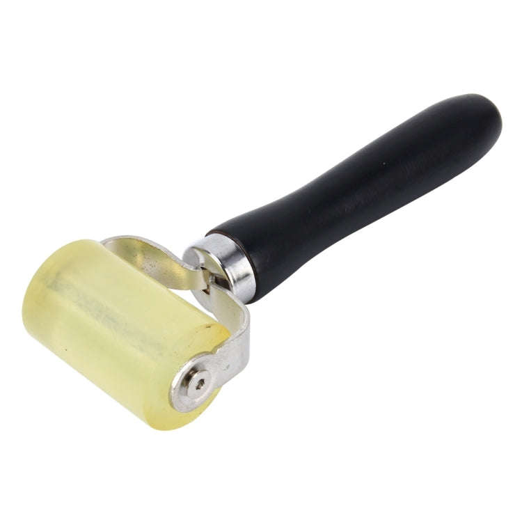 Car Auto Body Surface Window Wrapping Film Yellow Rubber Roller Scraper Sticker Tool with Black W...