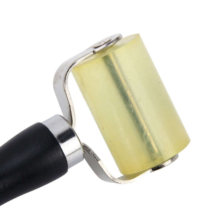 Car Auto Body Surface Window Wrapping Film Yellow Rubber Roller Scraper Sticker Tool with Black W...