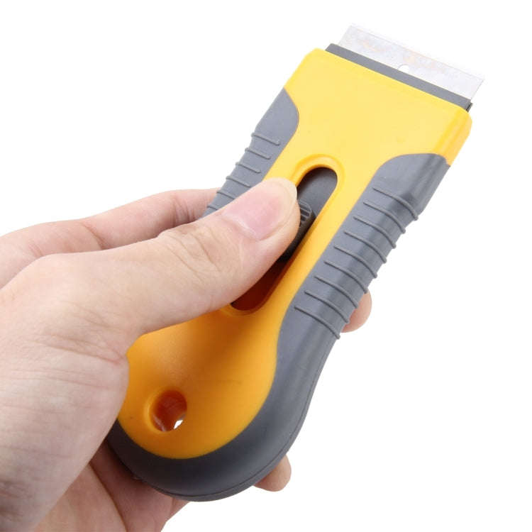 Car Auto Aluminum Scalable Multi-function Cleaning Knife Tool with Plastic Handle for Window Clea...