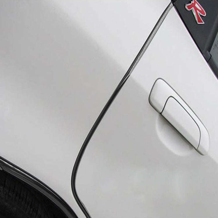 5m Car Decorative Strip PVC Chrome Decoration Strip Door Seal Window Seal(Black)