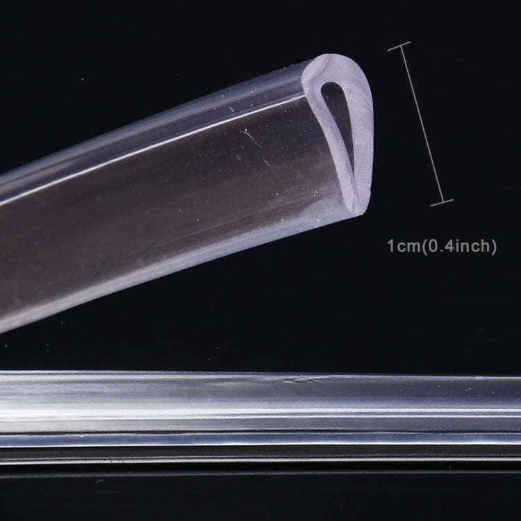 5.6m Car Decorative Strip Rubber Chrome Decoration Strip Door Seal Window Seal (Transparent)