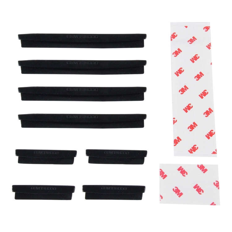 FR JG-031 8 PCS Rubber Car Side Door Edge Protection Guards Cover Trims Stickers(Black)