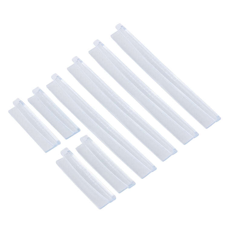FR JG-031 8 PCS Rubber Car Side Door Edge Protection Guards Cover Trims Stickers(Transparent)