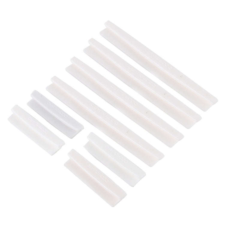 FR JG-031 8 PCS Rubber Car Side Door Edge Protection Guards Cover Trims Stickers(White)