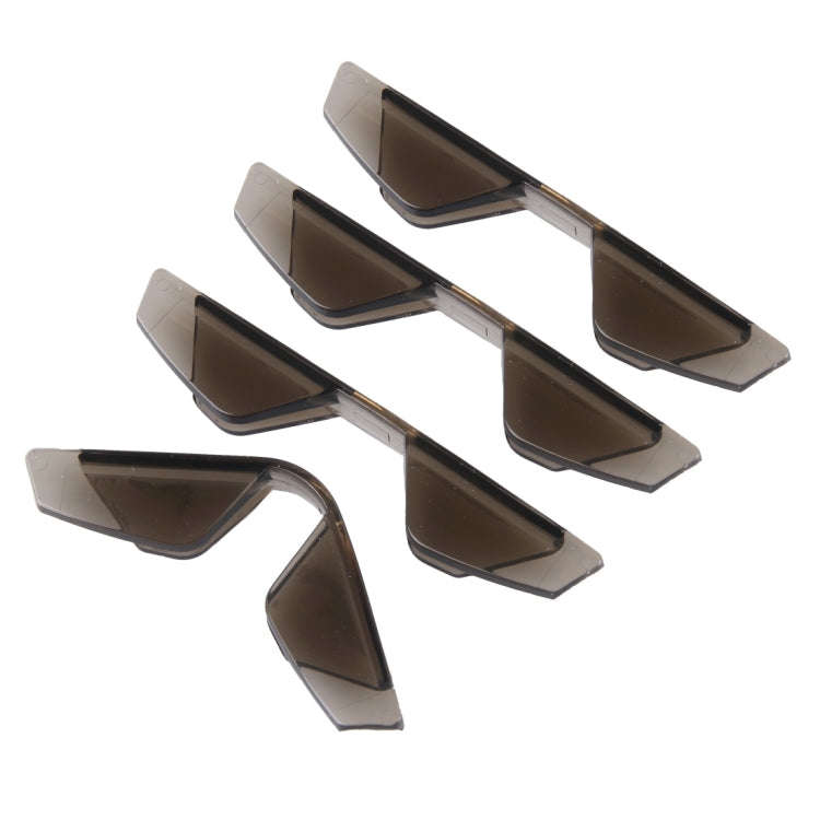 3R 3R-2107 4 PCS Rubber Car Side Door Edge Free Bending Protection Guards Cover Trims Stickers(Co...