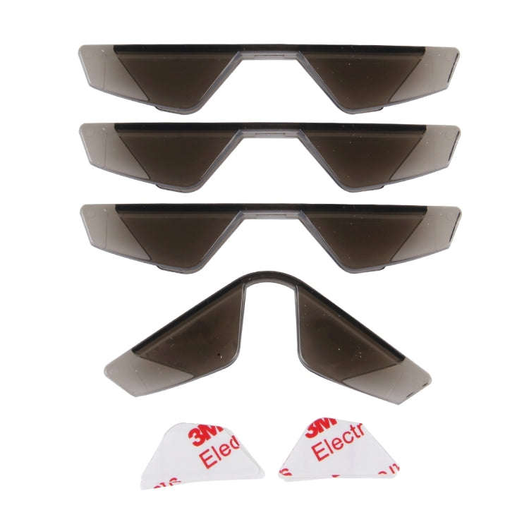 3R 3R-2107 4 PCS Rubber Car Side Door Edge Free Bending Protection Guards Cover Trims Stickers(Co...