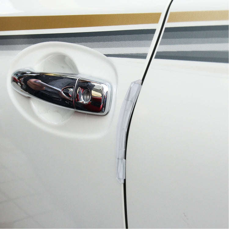 3R 3R-2103 4 PCS Rubber Car Side Door Edge Protection Guards Cover Trims Stickers(Transparent)