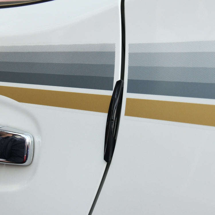 3R 3R-2103 4 PCS Rubber Car Side Door Edge Protection Guards Cover Trims Stickers(Brown)