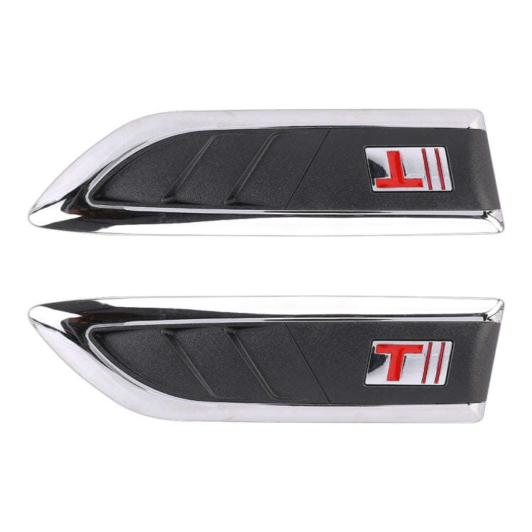 2 PCS Car Side Air Intake Flow Vent Fender Decorative Stickers Cover