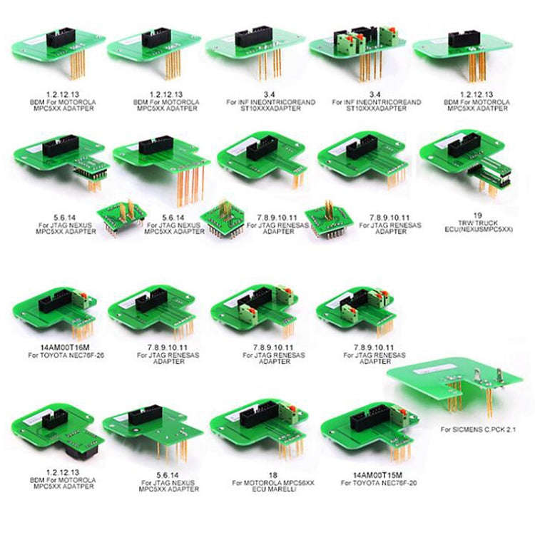 22 PCS Car For KTAG / KESS / KTM BDM Adapters Trasdata Set BDM Frame ECU RAMP Adapters