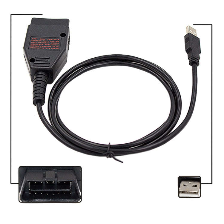Galletto 1260 ECU Chip Tuning Interface Galletto Flasher Car Diagnostic Cable for Volkswagen / Au...