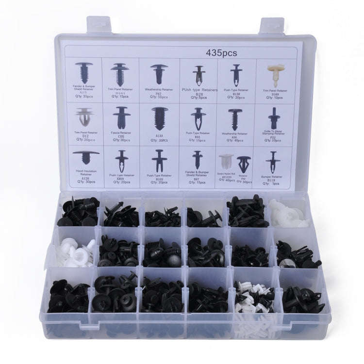 435 PCS Car Retainer Clips Assortment Car Panel Trim Plastic Fasteners Rivet Clips Set for Ford /...