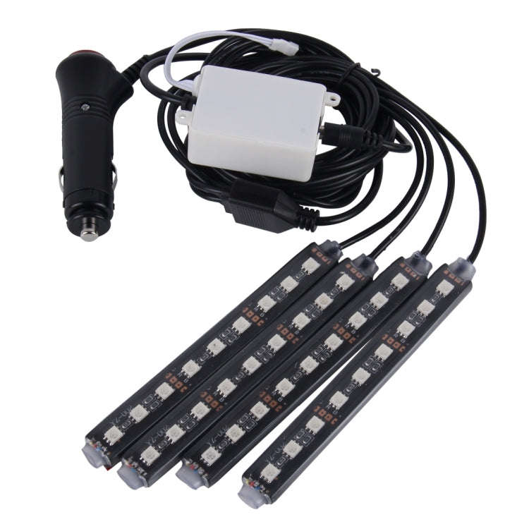 4 in 1 4.5W 36 SMD-5050-LEDs RGB Car Interior Floor Decoration Atmosphere Colorful Neon Light Lam...