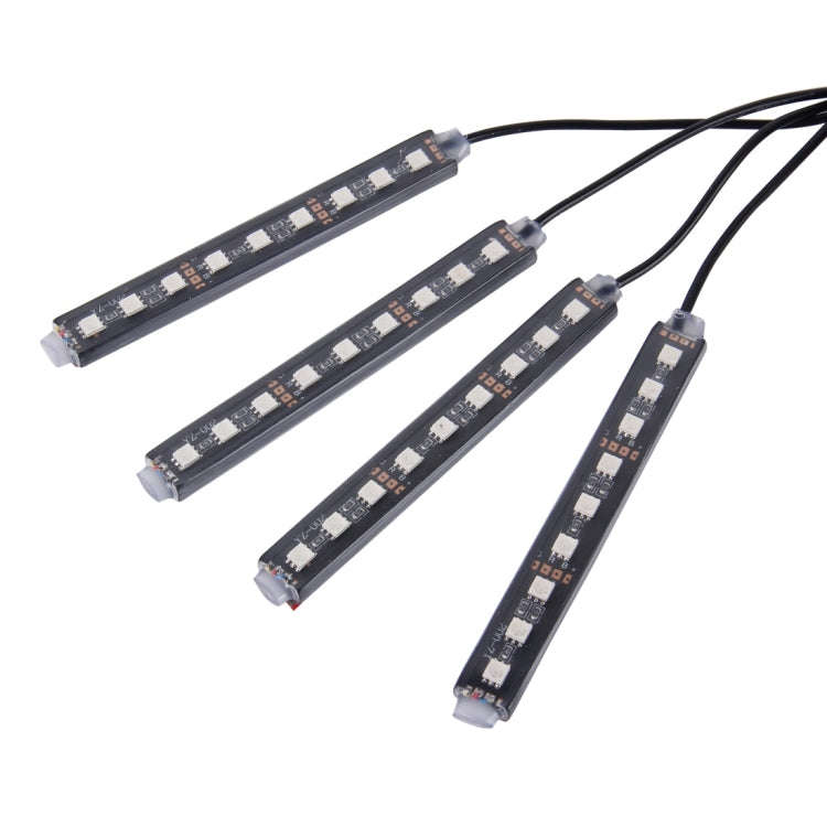 4 in 1 4.5W 36 SMD-5050-LEDs RGB Car Interior Floor Decoration Atmosphere Colorful Neon Light Lam...