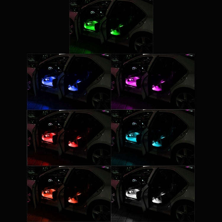 4 in 1 4.5W 36 SMD-5050-LEDs RGB Car Interior Floor Decoration Atmosphere Colorful Neon Light Lam...