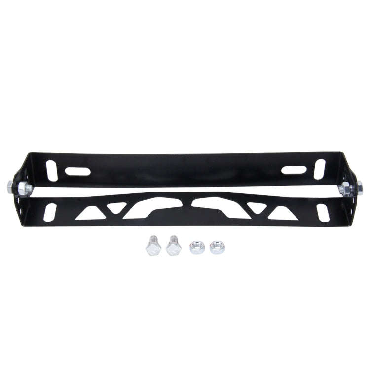 Car Auto Universal Aluminum Alloy Modified License Plate Frame Holder(Black)