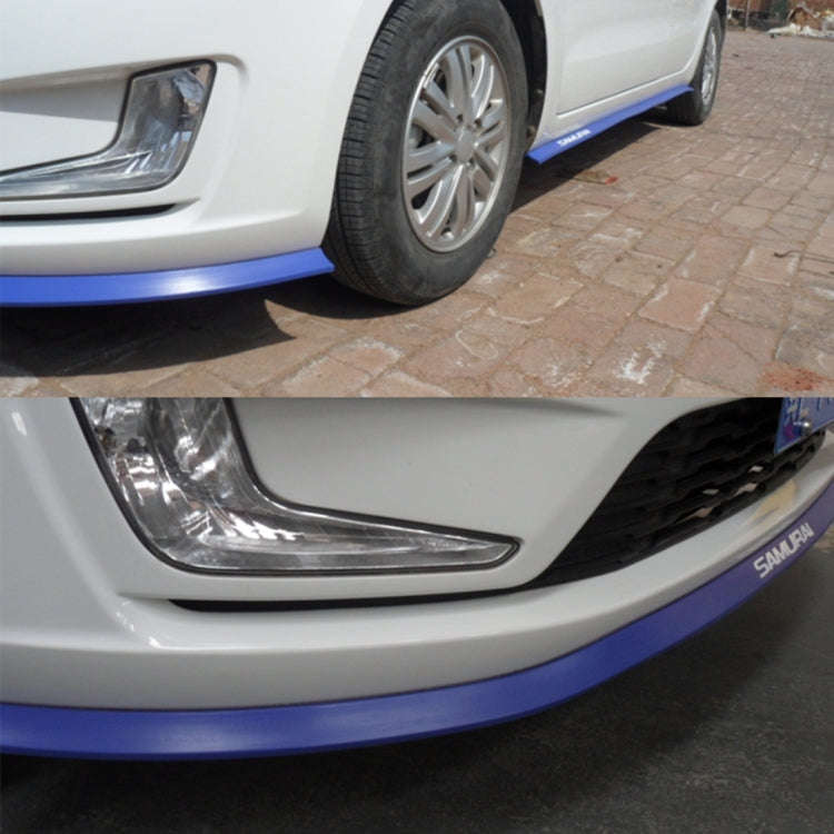 Universal 2.5m Car Front Bumper Lip Splitter Spoiler Skirt Adhesive Protector(Blue)