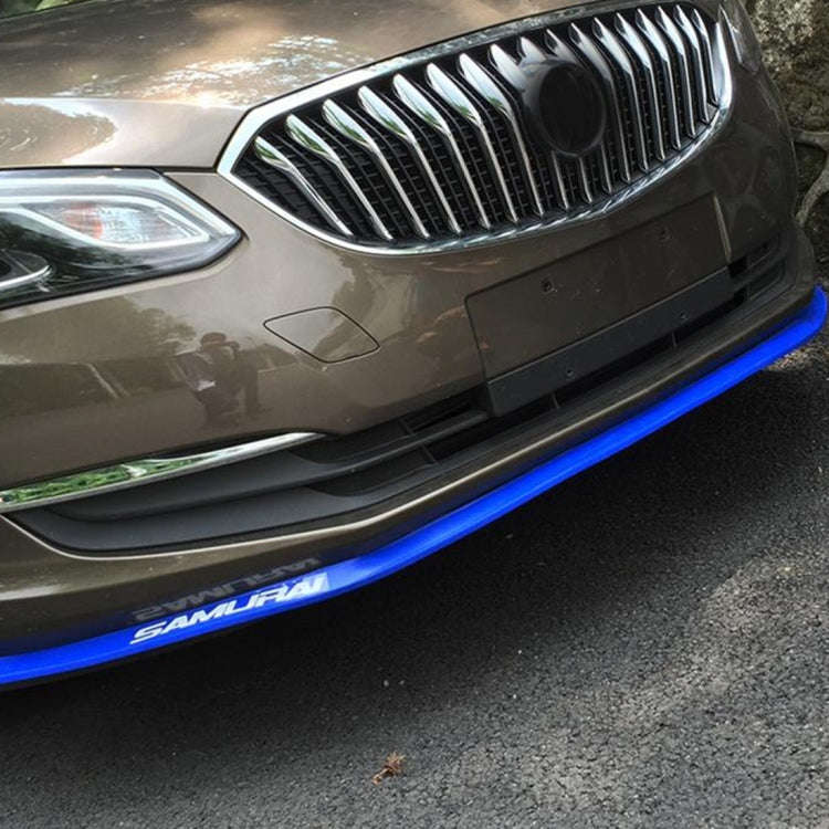 Universal 2.5m Car Front Bumper Lip Splitter Spoiler Skirt Adhesive Protector(Blue)
