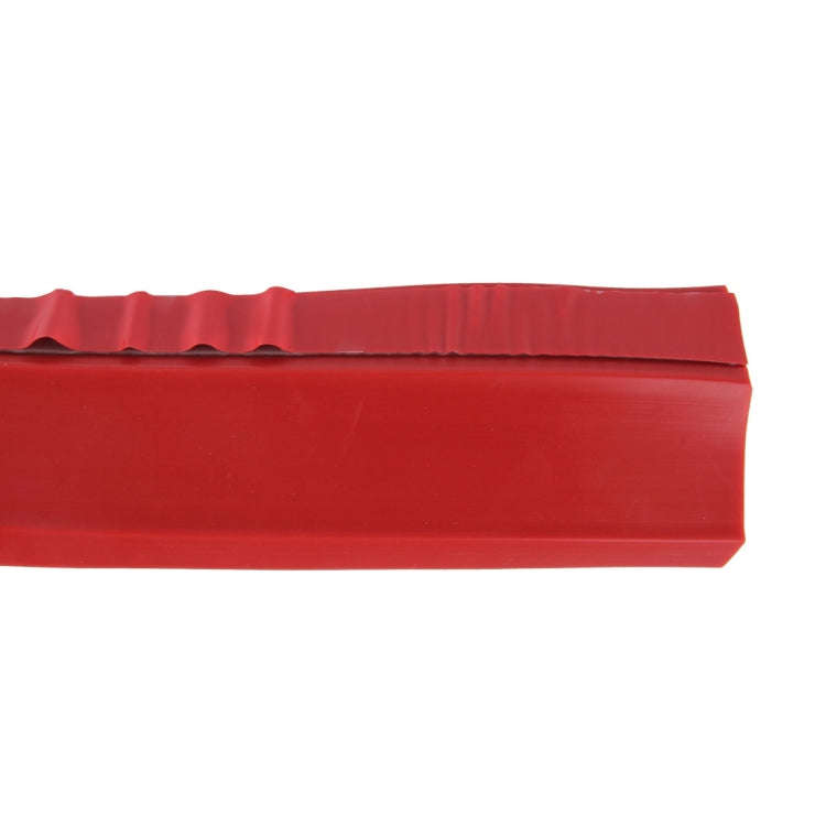 Universal 2.5m Car Front Bumper Lip Splitter Spoiler Skirt Adhesive Protector(Red)