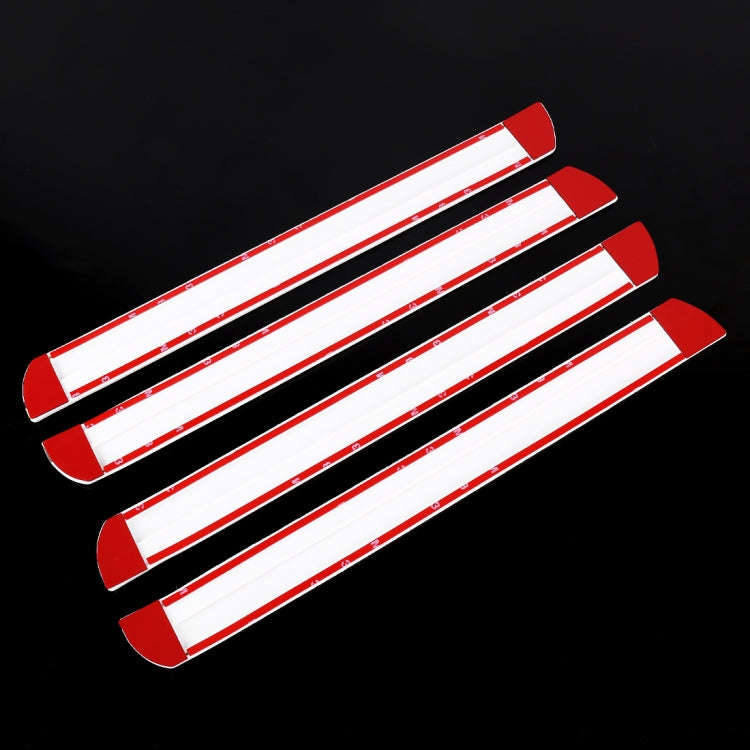 4 PCS Universal Car Auto Plastic Wrap Rubber Front Rear Body Bumper Guard Protector Strip Sticker