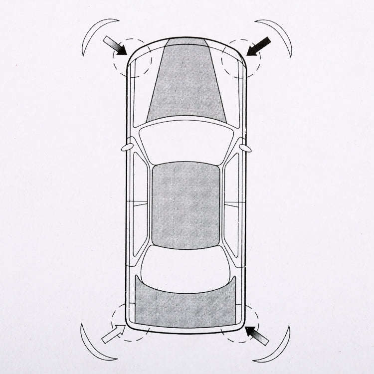 4 PCS Universal Car Auto Plastic Wrap Rubber Front Rear Body Bumper Guard Protector Strip Sticker