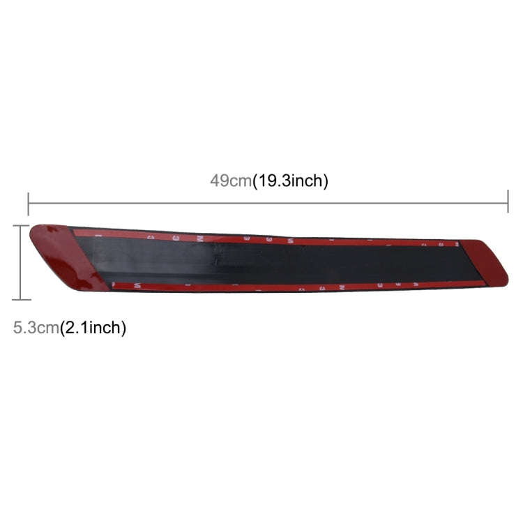 4 PCS Universal Car Auto Plastic Wrap Rubber Front Rear Body Bumper Guard Protector Strip Sticker...