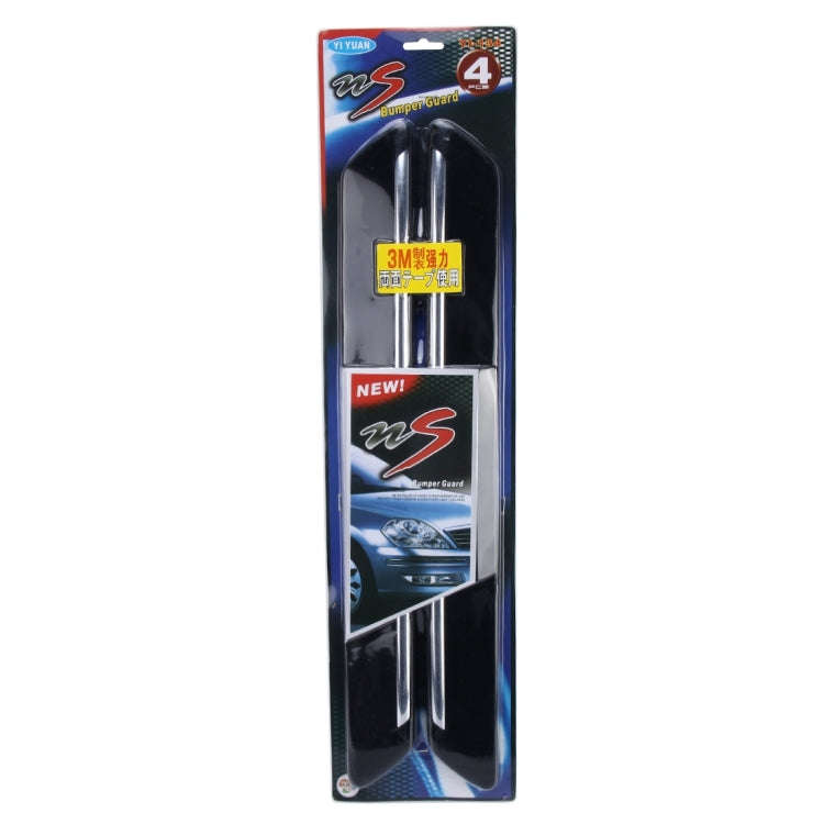 4 PCS Universal Car Auto Plastic Wrap Rubber Front Rear Body Bumper Guard Protector Strip Sticker...