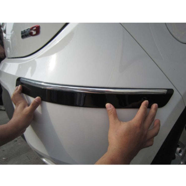 4 PCS Universal Car Auto Plastic Wrap Rubber Front Rear Body Bumper Guard Protector Strip Sticker...