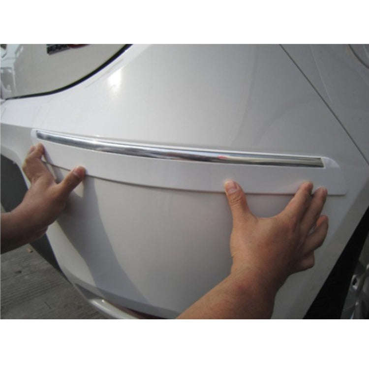 4 PCS Universal Car Auto Plastic Wrap Rubber Front Rear Body Bumper Guard Protector Strip Sticker...