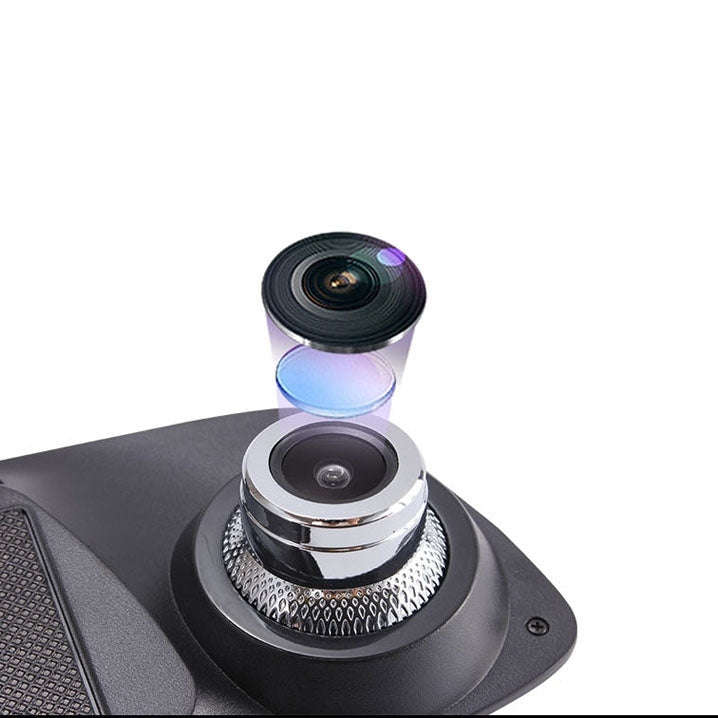 5 inch IPS Touch Screen Rear View Mirror Car Recorder with Dual Channel 720P Car Black Box, Separ...