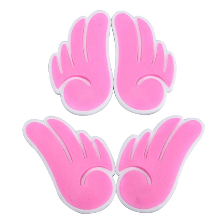4 PCS Angel Wing Shape Cartoon Style PVC Car Auto Protection Anti-scratch Door Guard Decorative S...