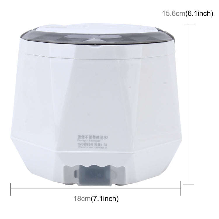 OUSHIBA Car Auto C3 Mini Multi-function Rice Cooker 12V 1.3L Volume for Rice Soup Noodles Vegetab...