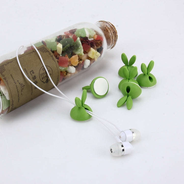 6 PCS CC-941 Rabbit Shape Single Hole Cable Clips Holder, Cable Management System and Cord Organi...