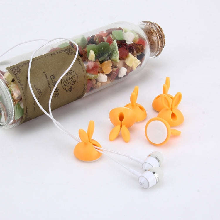 6 PCS CC-941 Rabbit Shape Single Hole Cable Clips Holder, Cable Management System and Cord Organi...