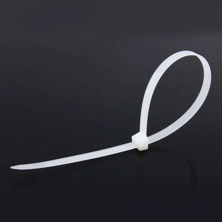250 PCS 8mm*300mm Nylon Cable Ties(White)