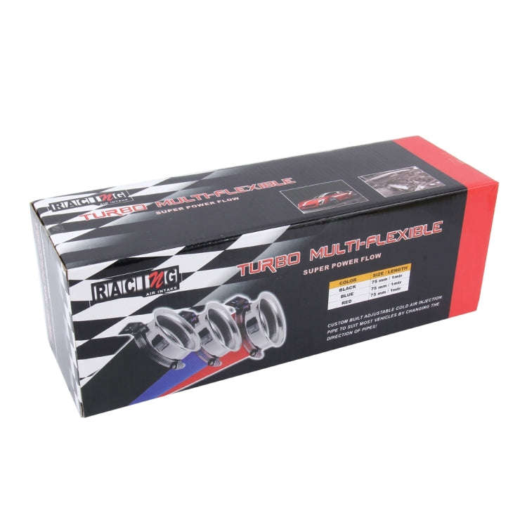 Car Auto Universal Tube Air Filter Adjustable Cold Air Injection Intake System Pipe Without Air F...