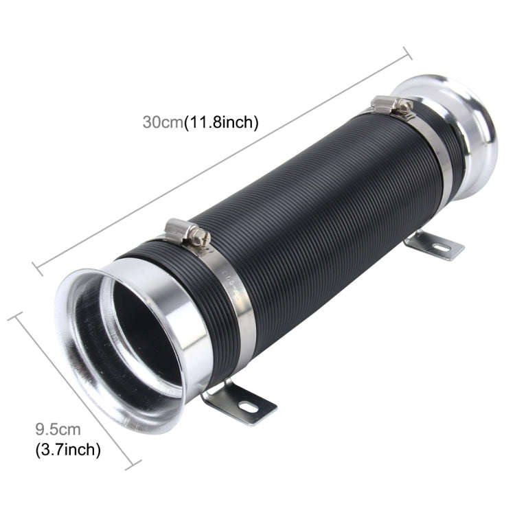 Car Auto Universal Tube Air Filter Adjustable Cold Air Injection Intake System Pipe Without Air F...