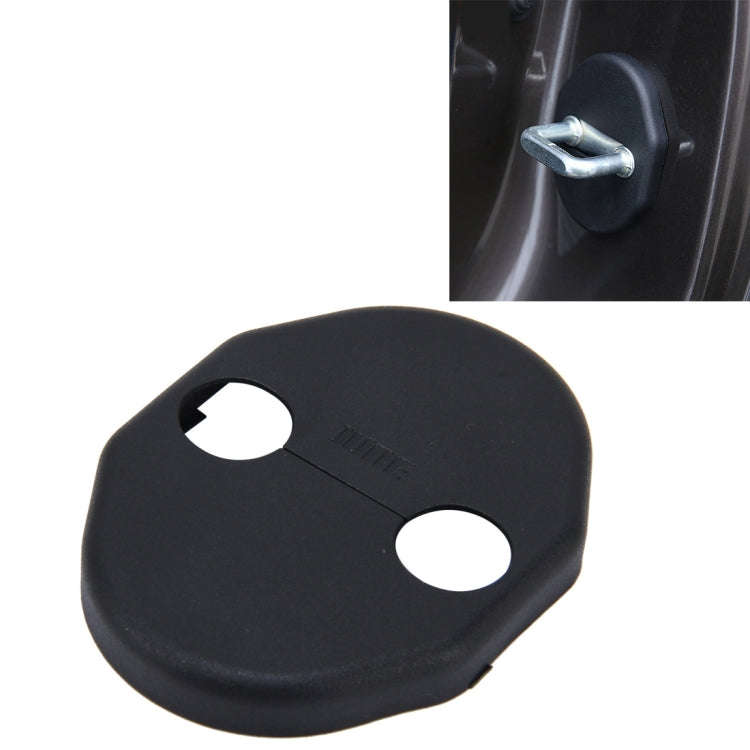 4 PCS Car Door Lock Buckle Decorated Rust Guard Protection Cover for LANCERFORTIS ASX LingYue V3 ...