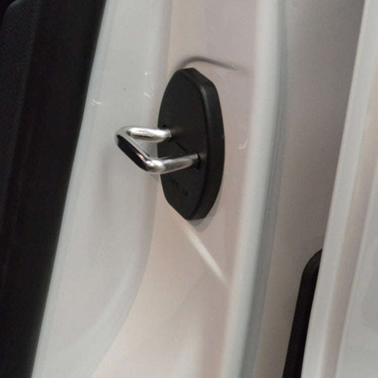 4 PCS Car Door Lock Buckle Decorated Rust Guard Protection Cover for Audi A4L Q3 Q5 Q7 Porsche Ca...