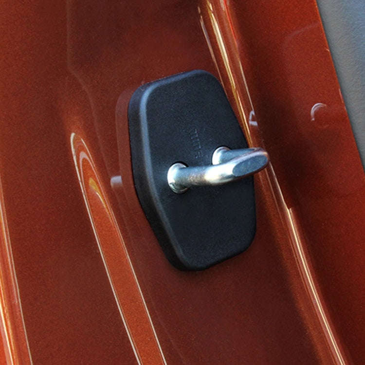 4 PCS Car Door Lock Buckle Decorated Rust Guard Protection Cover for Toyota RAV4 Corolla Reiz VIO...
