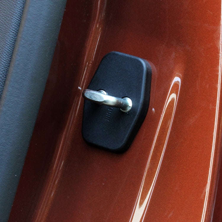 4 PCS Car Door Lock Buckle Decorated Rust Guard Protection Cover for Toyota RAV4 Corolla Reiz VIO...