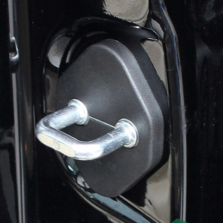 4 PCS Car Door Lock Buckle Decorated Rust Guard Protection Cover for FAW B70 X80 B90 Mazda3 MITSU...